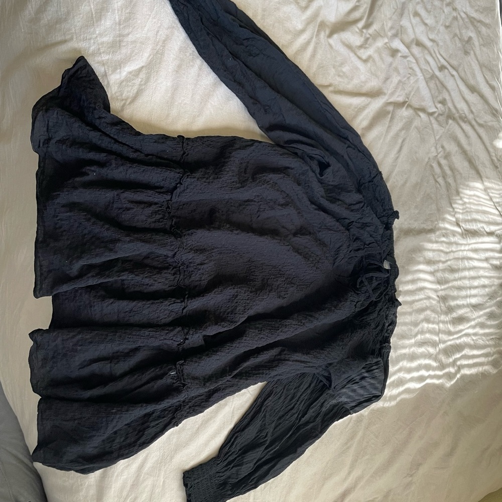 H&M Black Milkmaid Dress.